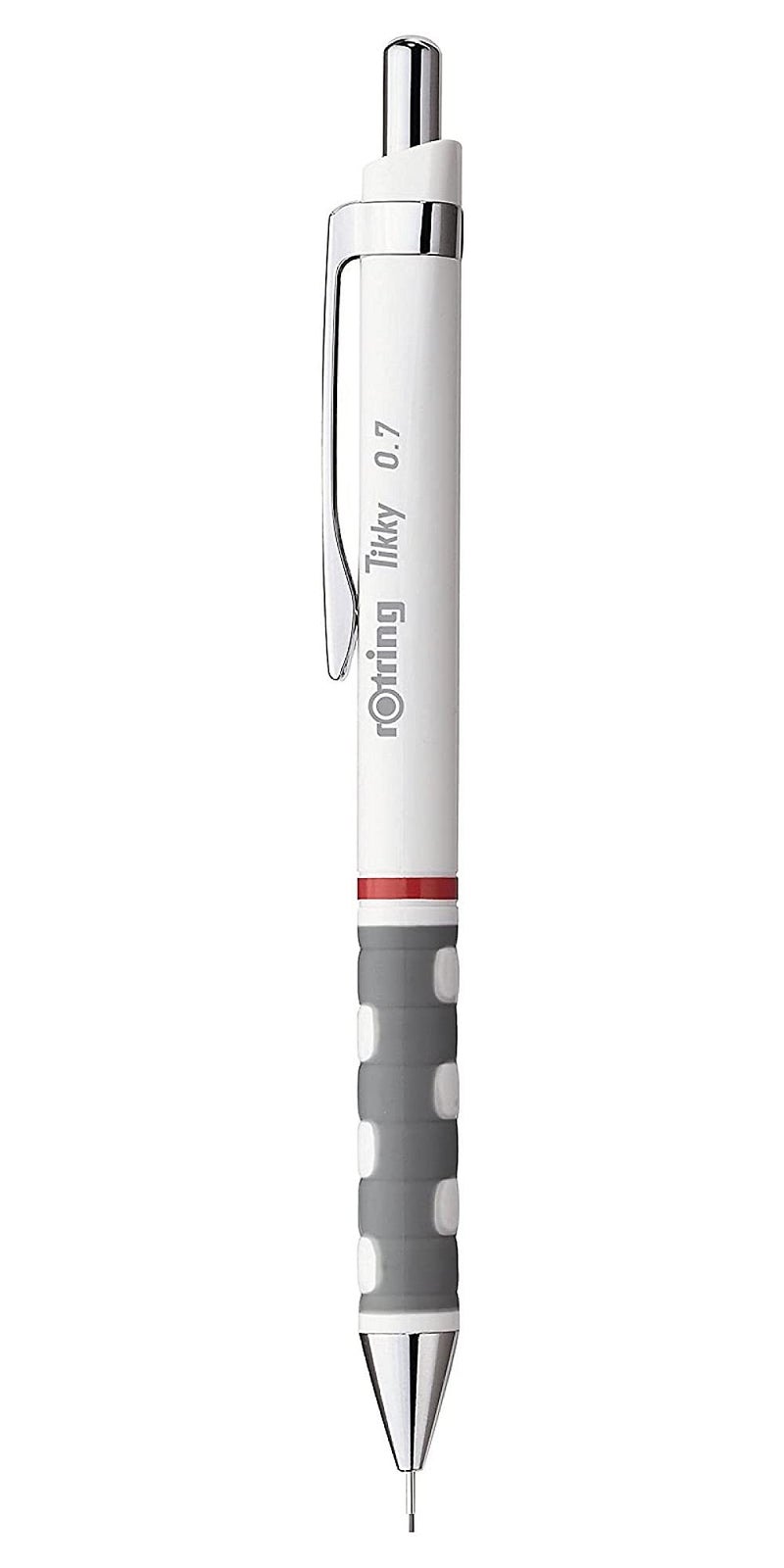 Rotring 0.7mm Mechanical Clutch Lead Pencil | Tikky | for Smooth Writing Drafting Drawing | White Barrel | Stationery - Image 1