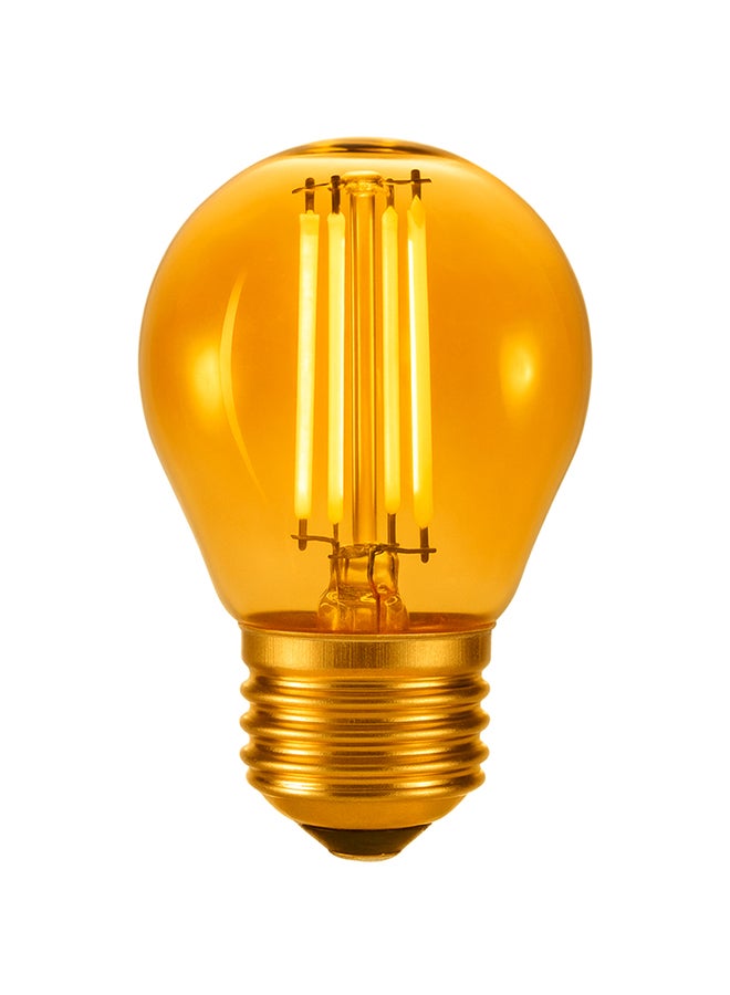 MODI مصباح LED كهرماني D221 G45 4W E27 | ضوء أبيض دافئ بتصميم خيوط | 480 لومن | طراز إيديسون العتيق | زاوية إضاءة 360° | مصباح زجاجي زخرفي - Image 1