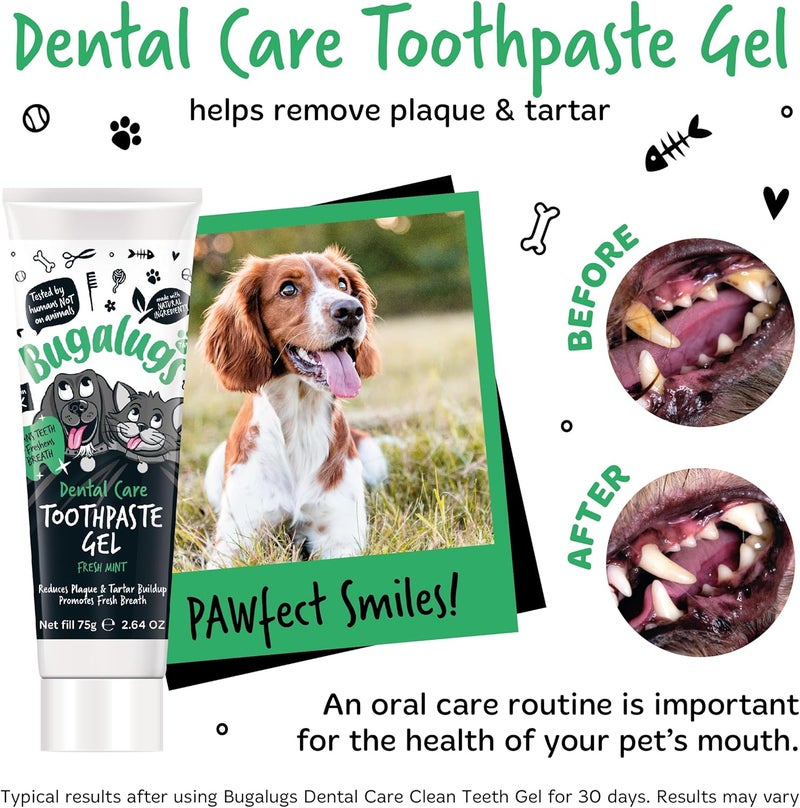 Bugalugs Dental Care Kit 2 For Dogs & Cats - 75G - Image 3