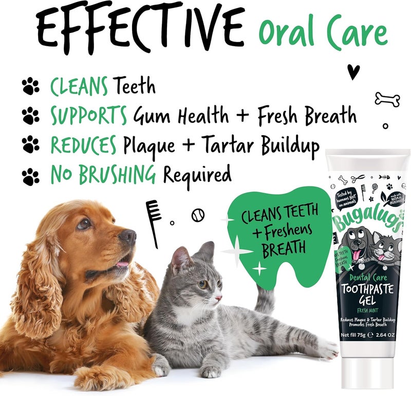 Bugalugs Dental Care Kit 2 For Dogs & Cats - 75G - Image 4