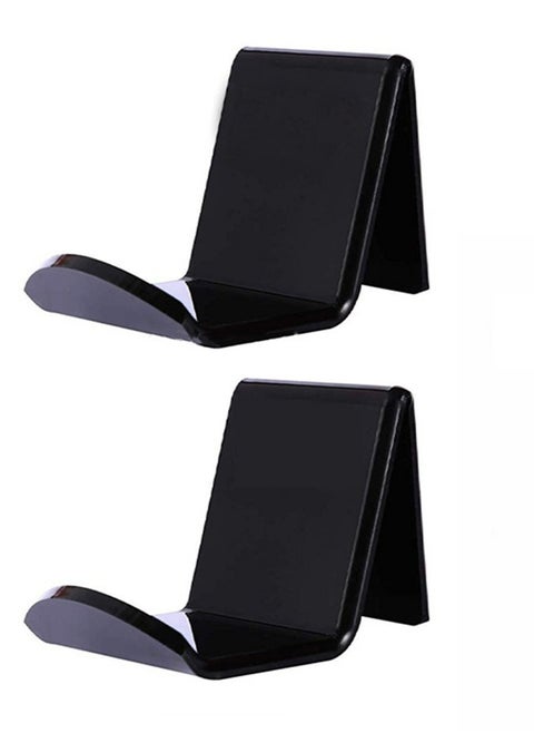 Under Desk Desktop Controller Holder Stand (2 Pack) for XBOX ONE PS4 PS5 STEAM SWITCH PC Universal Gamepad Controller Accessories with Cable ClipsCreate Exclusive Game Fortresses Black