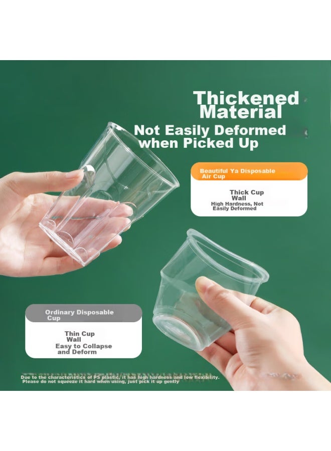 Maryya Meili Ya Disposable Cups, Aviation Cups, 300ml*50 Pieces, Space Cups, Food-grade Thickened Plastic Cups For Drinks And Tea - Image 2