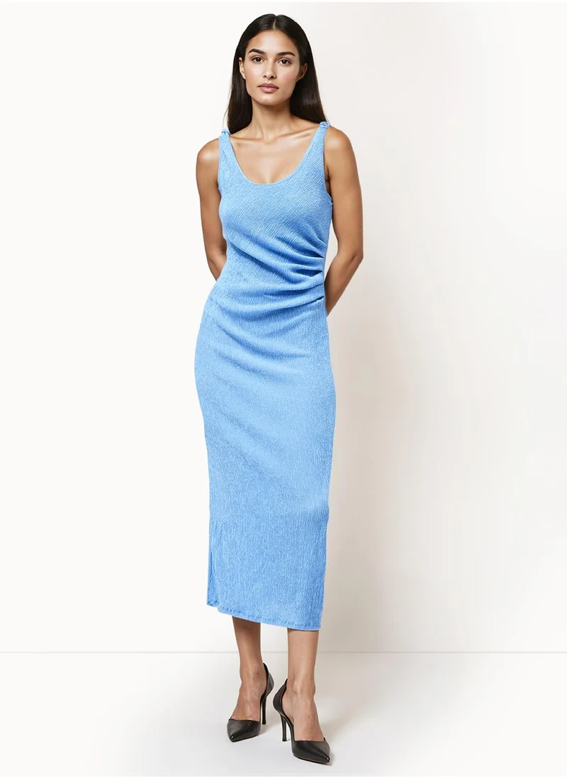 French Connection Sleeveless Viscose Blend Mid-Calf Dress