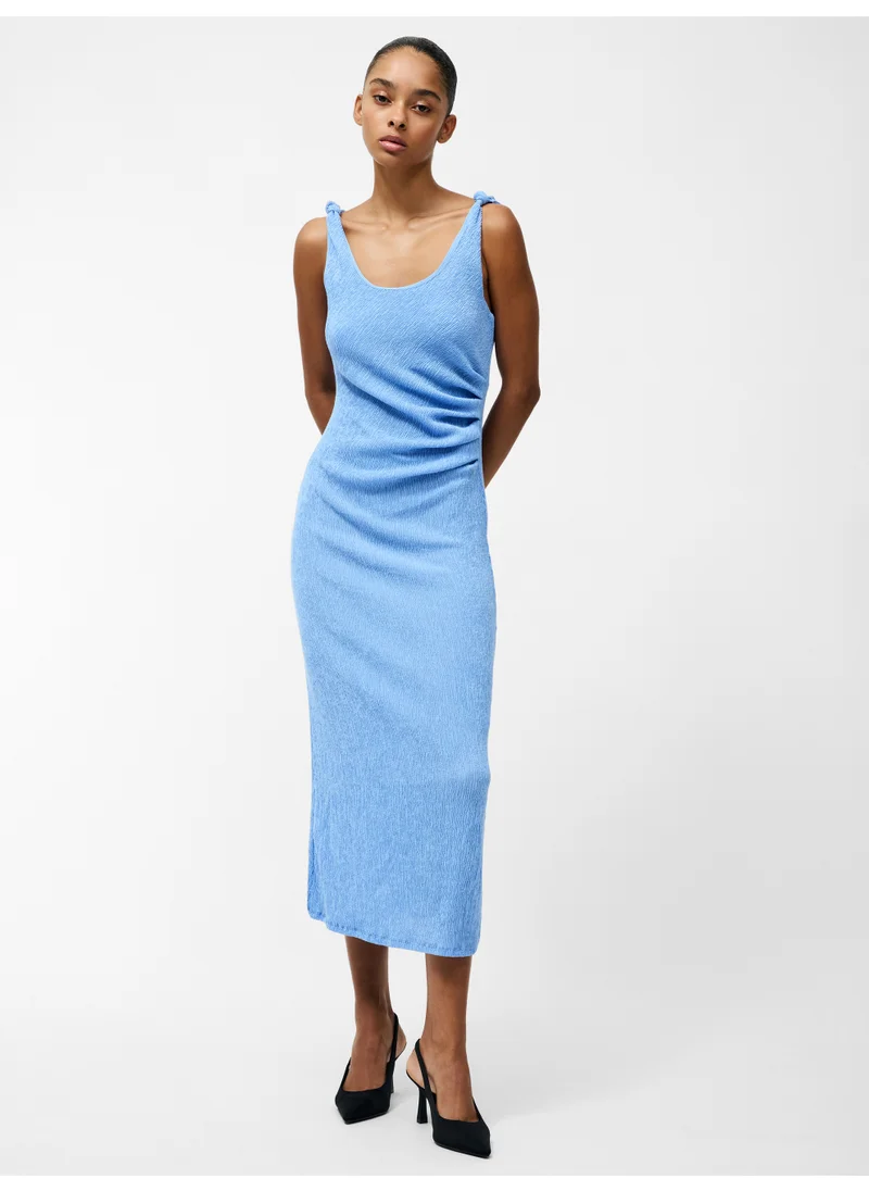 فرنش كونكشن Sleeveless Viscose Blend Mid-Calf Dress