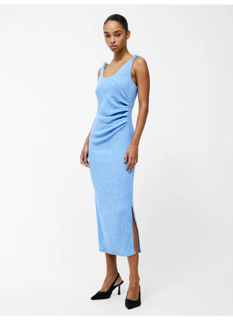 فرنش كونكشن Sleeveless Viscose Blend Mid-Calf Dress