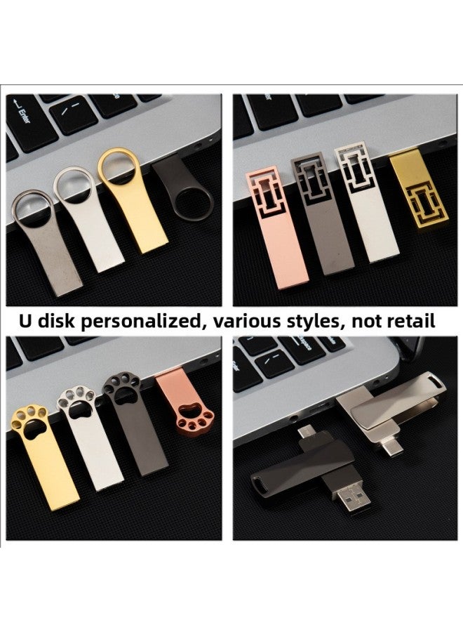 U Disk Can Be Customized Logo Manufacturers 16g Metal U Disk 8g Enterprise Exhibition 32g Advertising Gifts 64g USB Wholesale-color:5 Years Warranty-capacity:128m-256g Can Be Customized  - Image 5