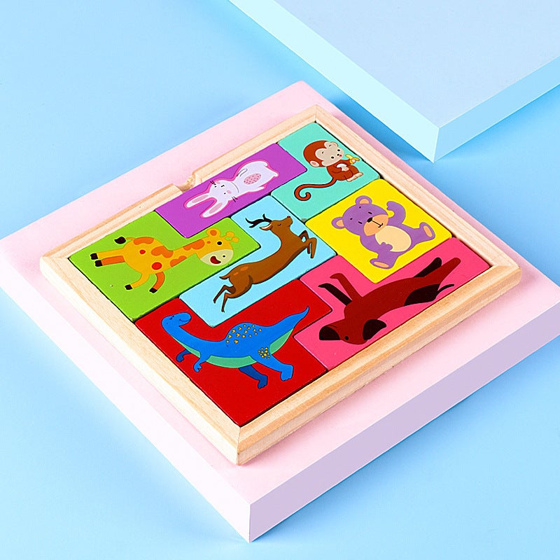 Children'S Wooden Tetris Baby Early Education Fun Games Children'S Thinking Logic Tetris Toys - Image 1