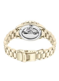 Kenneth Cole New York Kenneth Cole New York 44mm Automatic Men's Watch with Green Dial & Gold Stainless Steel Bracelet  - Image 3