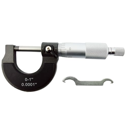 Nortools Outside Micrometer, Ratchet Stop, Lock Nut 0-1" /0.0001" Precision Machinist Tool,Accuracy 0.0001" - Image 1