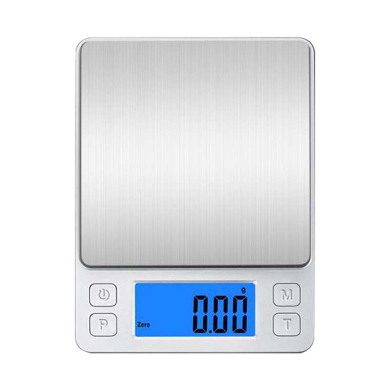 Digital Food Scale: 5.51 X 4.13 X 0.69 In, Silver - High Precision Kitchen Scale for Weight Loss, Meal Prep, Baking - Image 1