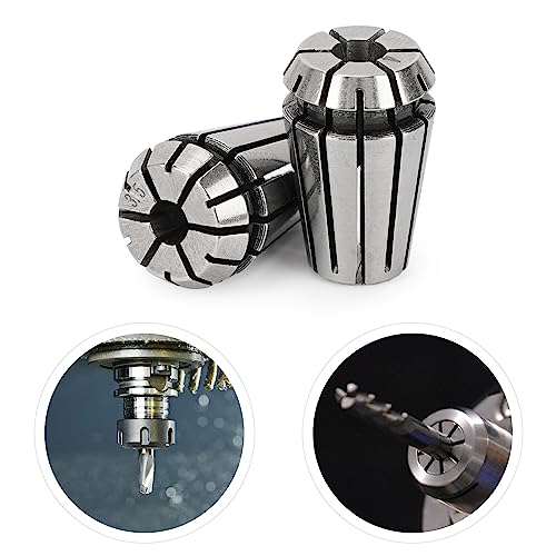 SILIVN 14pcs ER20 Spring Collet Set for CNC Engraving Machine and Milling Lathe Tool Workholding Engraving Collets (1/16",3/32",1/8",5/32",3/16",7/32",1/4",9/32",5/16",11/32",3/8",13/32",7/16",1/2") - Image 3