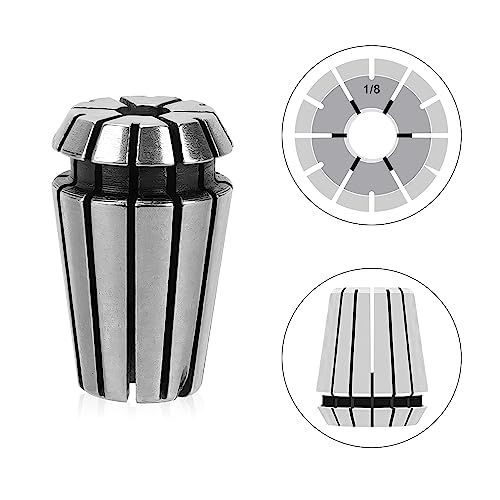 SILIVN 14pcs ER20 Spring Collet Set for CNC Engraving Machine and Milling Lathe Tool Workholding Engraving Collets (1/16",3/32",1/8",5/32",3/16",7/32",1/4",9/32",5/16",11/32",3/8",13/32",7/16",1/2") - Image 4