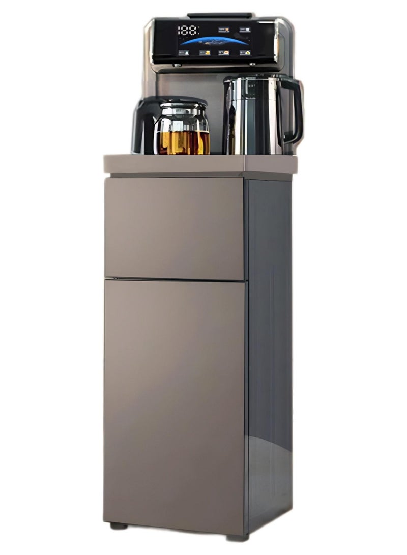 GearZone Water Dispensers Tea Bar Machine Household Vertical Water Dispenser Kettle Cabinet Integrated Fully Automatic Dispenser for 3 or 5 Gallon Bottles, Ideal for Office, Home（Elegant Gold） - Image 1