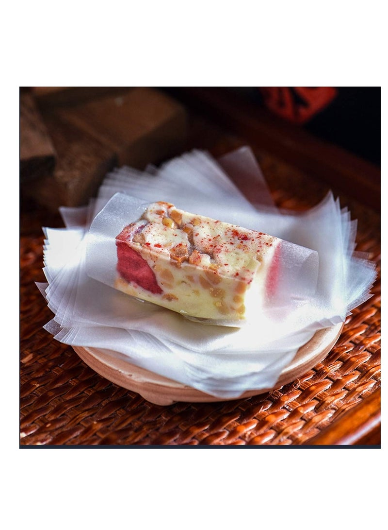 Edible Rice Paper Nougat Paper Package,1000 Sheets Glutinous Chocolate DIY Home Candy Wrappers for Food Decoration (2.55X3.14 in) - Image 1