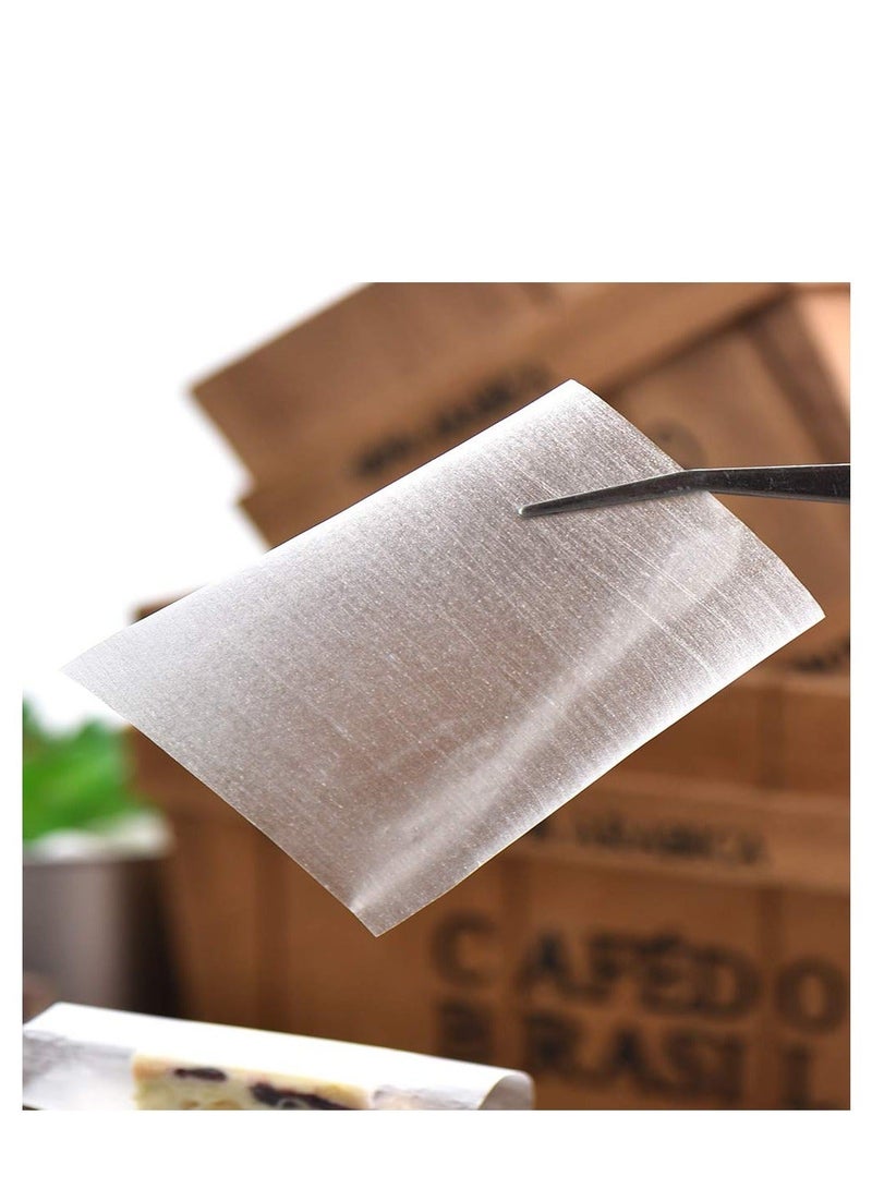 Edible Rice Paper Nougat Paper Package,1000 Sheets Glutinous Chocolate DIY Home Candy Wrappers for Food Decoration (2.55X3.14 in) - Image 2