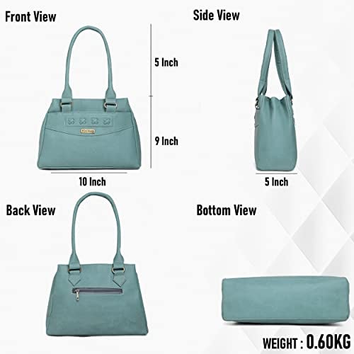 Fostelo Women's Kanye Nest Satchel Tote Handbag for Women | Ladies Purse | Stylish Shoulder Bag | Gift For Women | Grey - Image 3