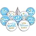 Clabby 504 Pieces Boy Girl Baby Shower Favors Stickers Mini Kisses Candy Stickers Chocolate Drop Labels Wrappers Little Cutie Baby Shower Decoration for Sprinkle Birthday PartyBlue Boy Style - Image 3