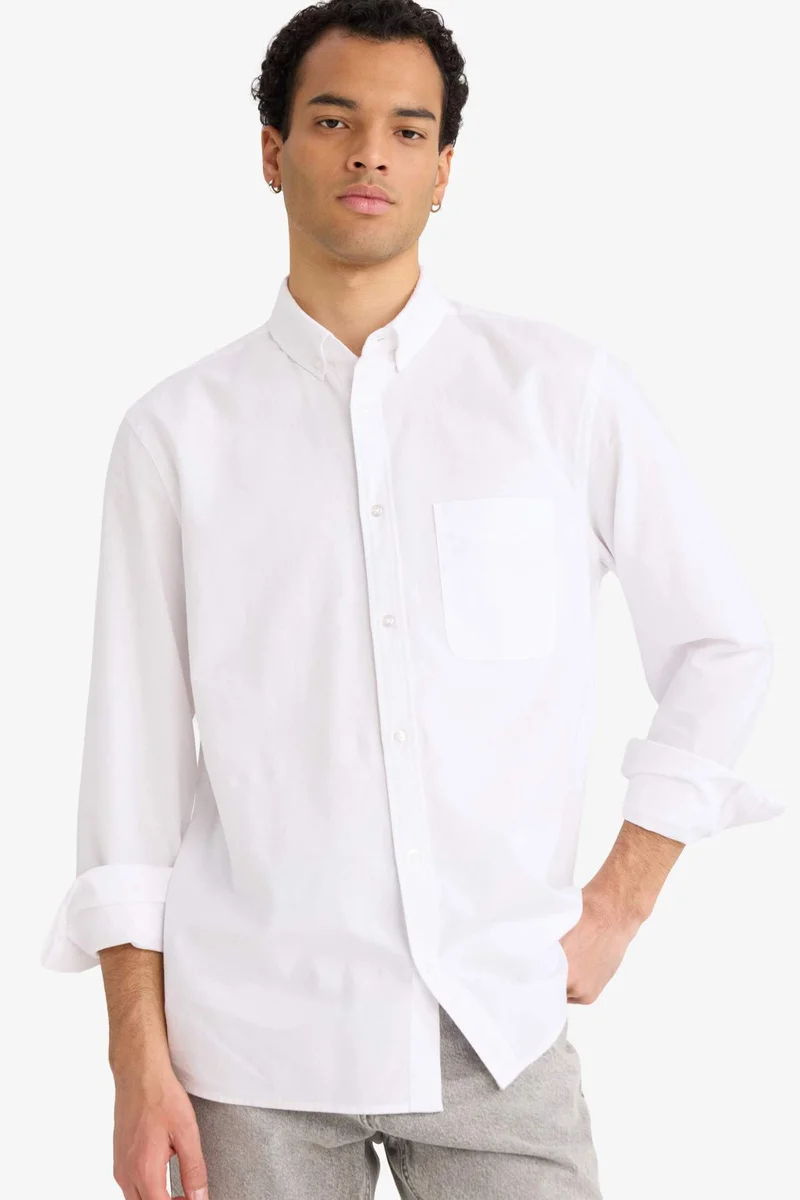 DeFacto Basic Long Sleeves Cotton Shirt