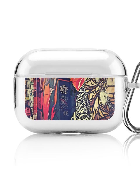Classic Clear printed Case for Apple AirPods Pro 2nd Generation Thin Transparent Cover [Designed for Apple AirPods Pro 2nd Generation] - Wise Graffitti