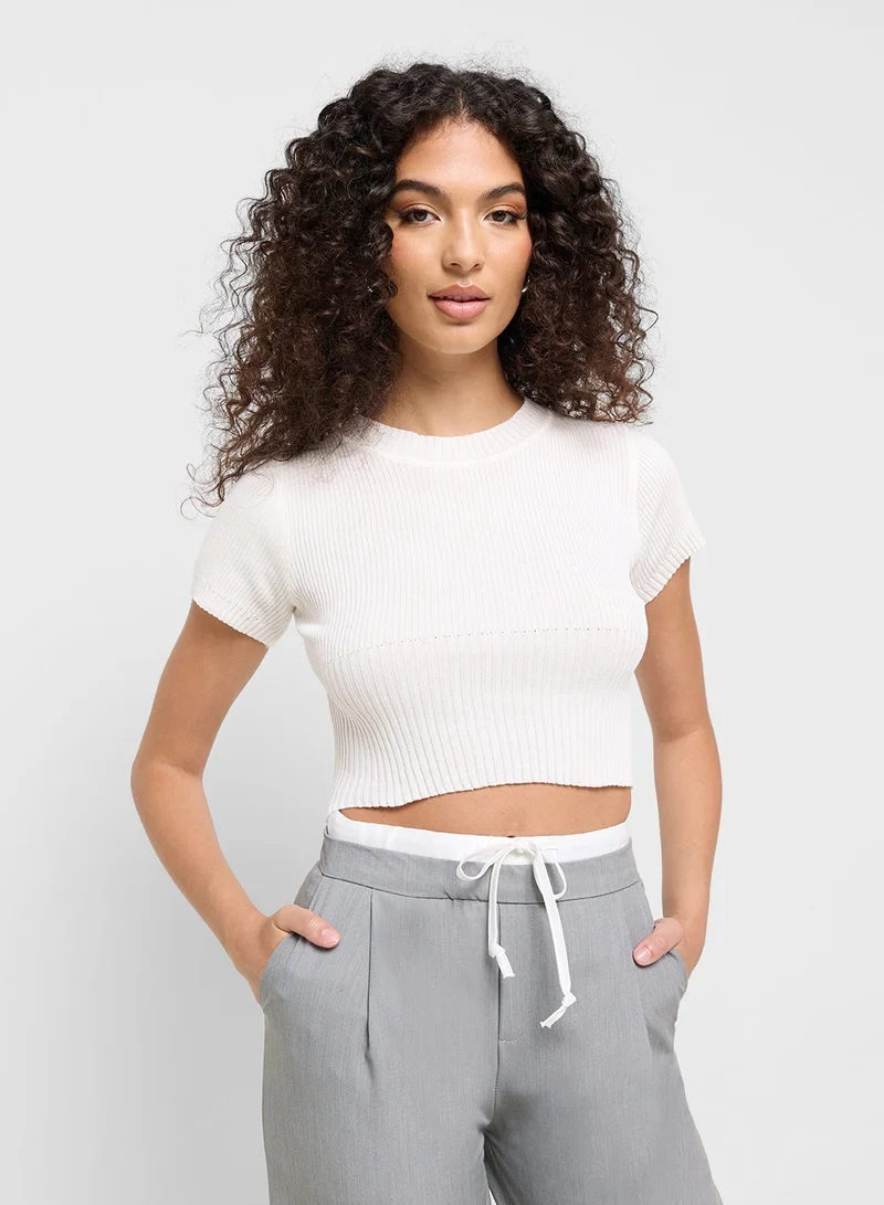 Ginger Knitted Ribbed Top
