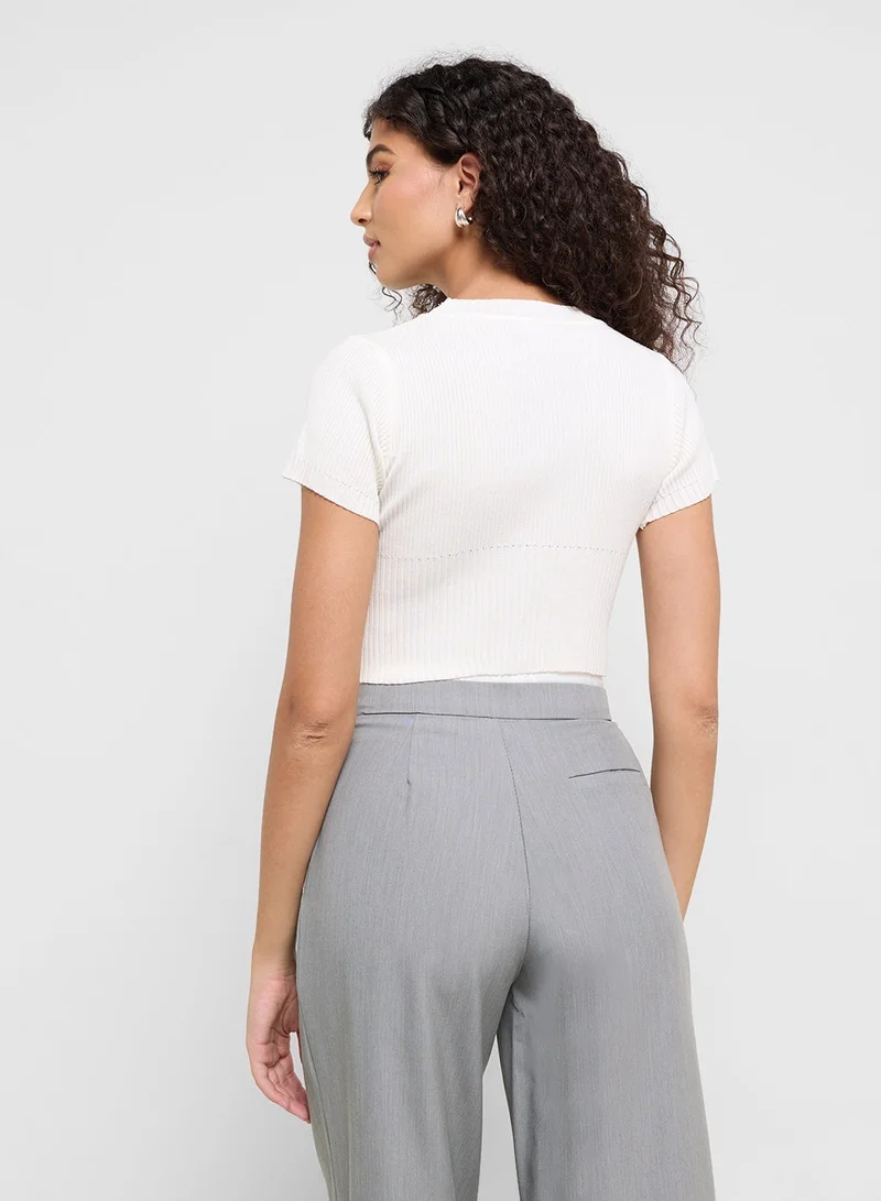 Ginger Knitted Ribbed Top