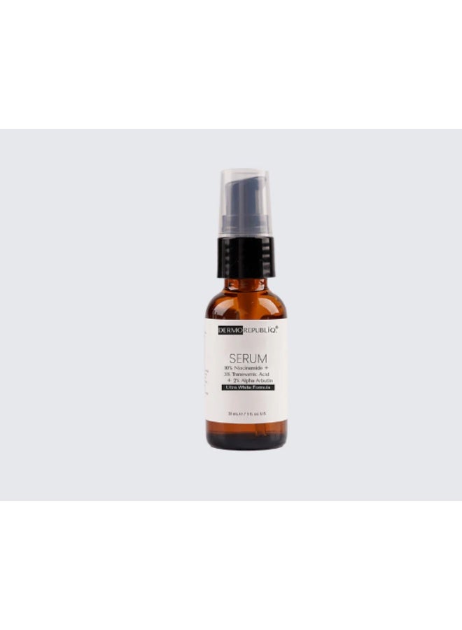 DERMA REPUBLIQ سيروم ديرموريبليك 10% نياسيناميد + 3% حمض ترانيكساميك + 2% ألفا أربوتين الأبيض الفائق - 30 مل - Image 1
