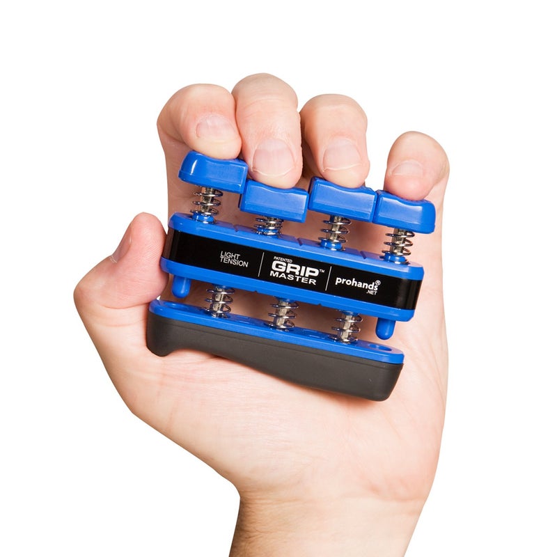 Prohands Gripmaster Hand Exerciser, Finger Exerciser (Hand Grip Strengthener), Spring-Loaded, Finger-Piston System, Isolate and Exercise Each Finger, (5 lb Light Tension, Blue-Gripmaster) - Image 3