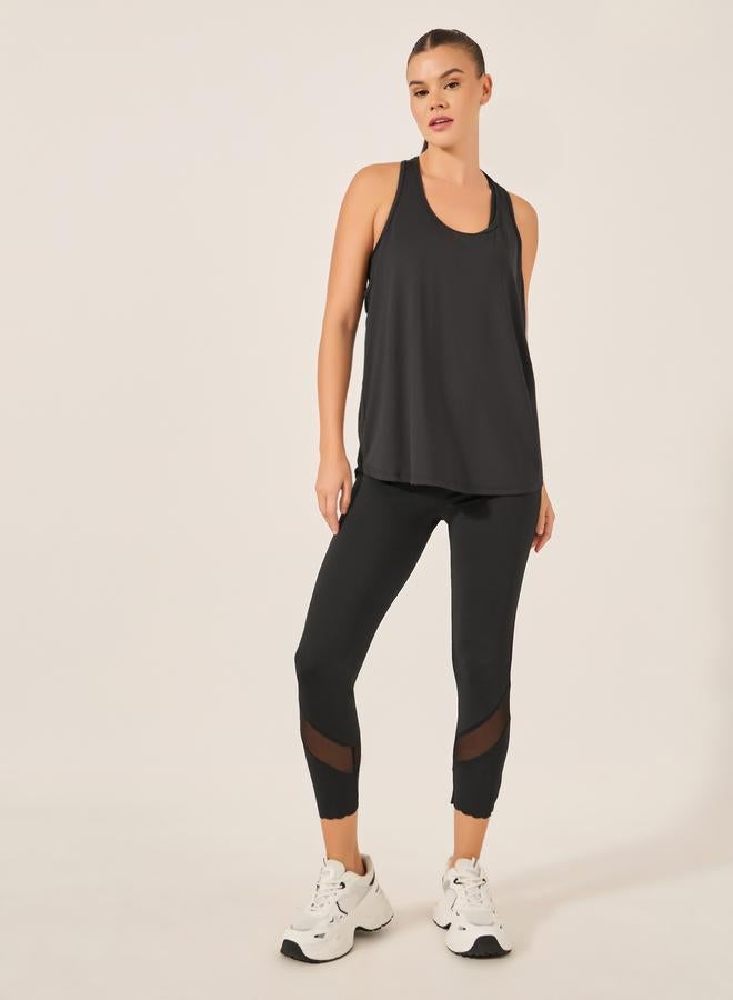 Styli Textured Racerback Tank Top  - Image 2