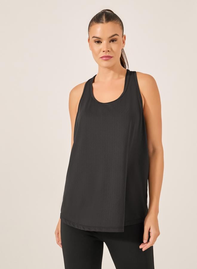 Styli Textured Racerback Tank Top  - Image 1