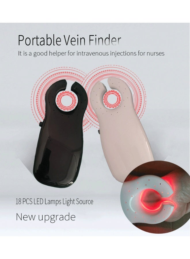جهاز تصوير الأوردة بتقنية LED للبالغين، كاشف متطور للأوردة، مناسب لجميع الأعمار وألوان البشرة، محدد للأوردة، مراقب للأوردة، مناسب للأطباء والمستشفيات والعيادات (تقنية LED عالية الكثافة). أسود. - Image 3