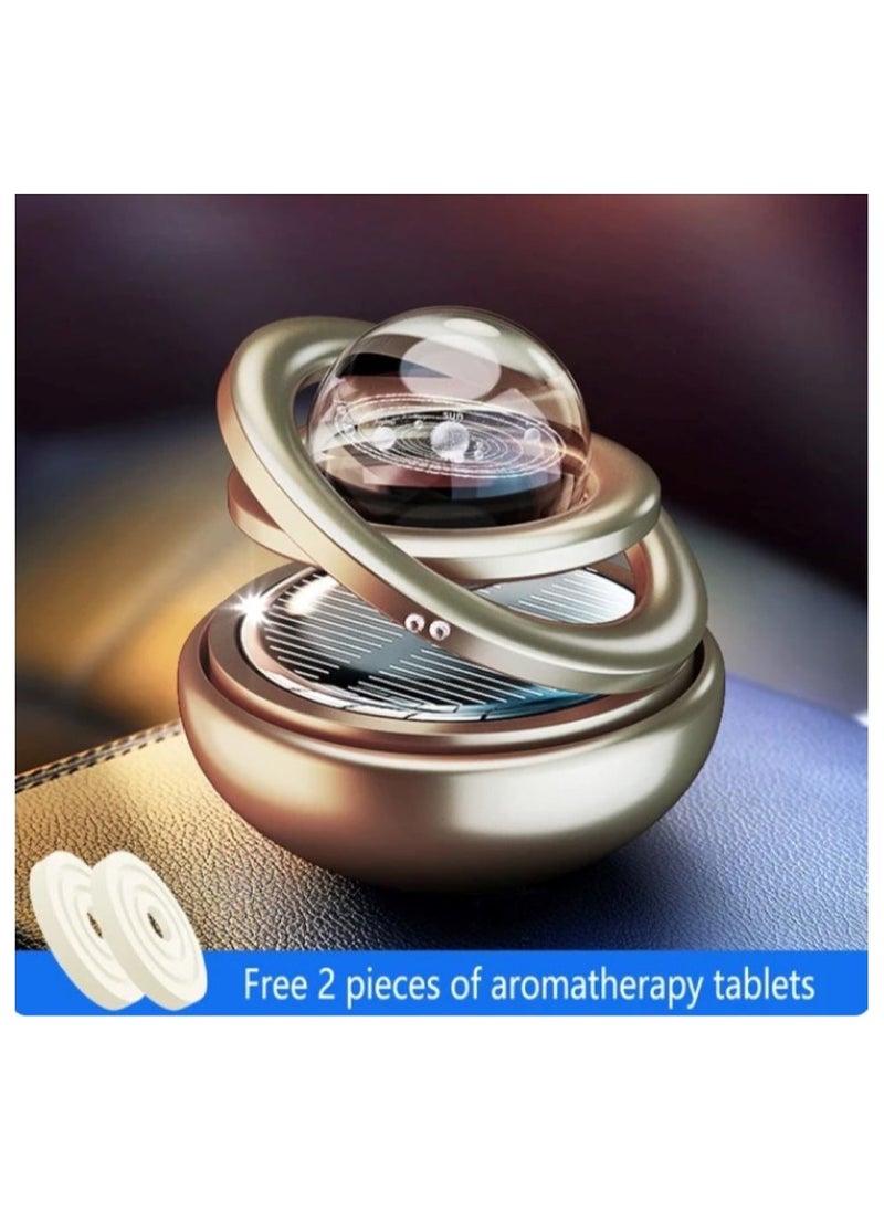 Air Doctor Solar Car Air Freshener Auto Rotate Ball Car  Perfume Diffuser Decoration 360 Degree Rotation  - Image 2