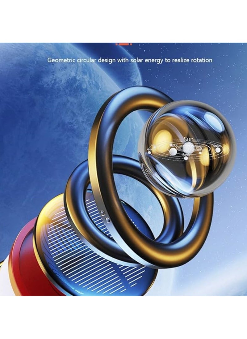 Air Doctor Solar Car Air Freshener Auto Rotate Ball Car  Perfume Diffuser Decoration 360 Degree Rotation  - Image 4