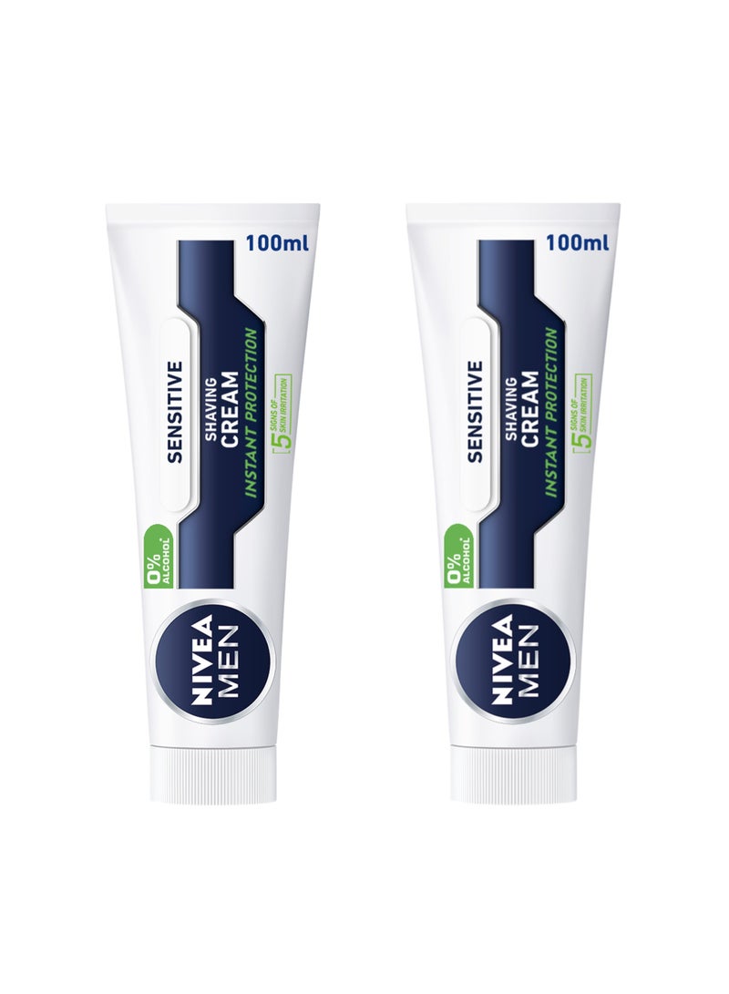 Nivea Shaving Cream Sensitive Chamomile And  Hamamelis Pack of 2 - Image 1