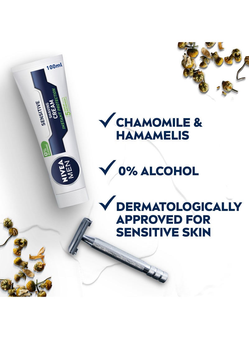 Nivea Shaving Cream Sensitive Chamomile And  Hamamelis Pack of 2 - Image 3