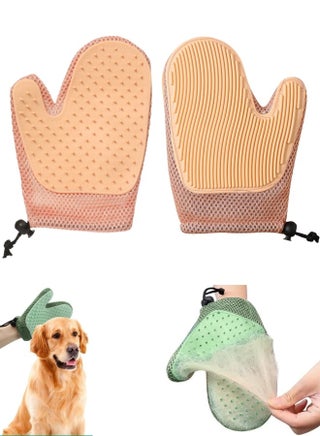Grooming Glove Double-sided Fur Remover Glove for Pet Deshedding, Massage & Hair Removal | Pet Hair Remover Mitt for Clothes, Couch, Carpet ( 1Pcs- Pink) - pzsku/Z4915A12127D18A9E8DCBZ/45/1748767082/6e5eb589-0ea1-478a-9220-9086f1d6920e