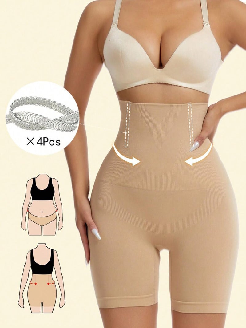 KeepCart Tummy Control Shapewear Shorts for Women Body Shaper High Waisted Shapewear Invisible Under Dress (Waist Size Fits 30-39 Inch) (Free-Size) Skin - Image 4