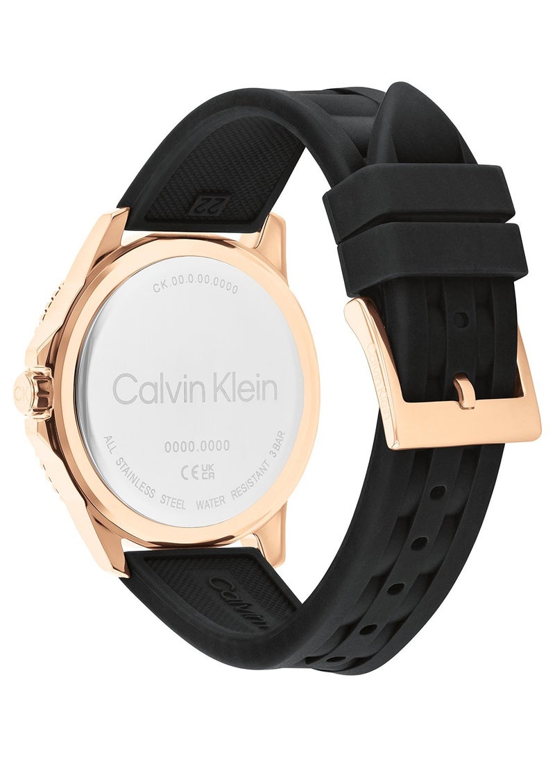 CALVIN KLEIN Round Analog Men's Black Case Wrist Watch - 25200425 - Image 3
