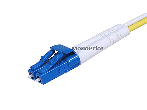 Monoprice Fiber Optic Cable, LC/LC, Single Mode, Duplex - 2 meter (9/125 Type) - Yellow - Image 2