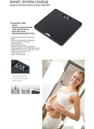 Beurer Ps 240 Illuminated Black LCD Digital Scale 180 kg  - Image 3