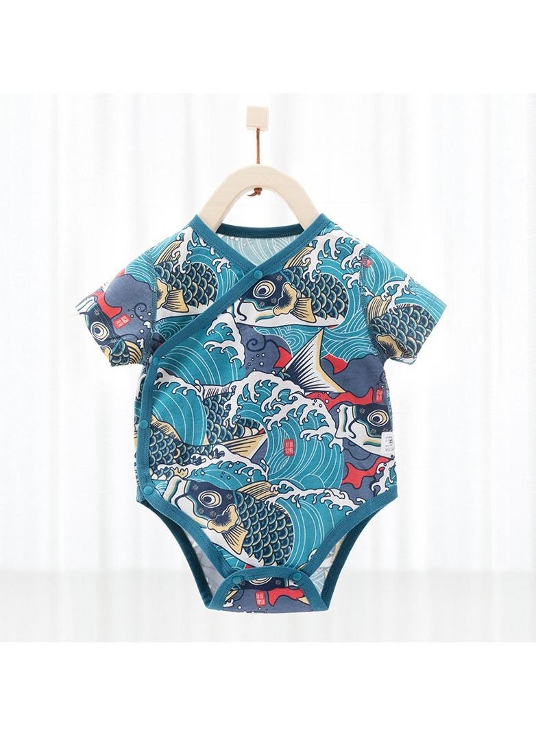 Loquat - Baby Summer Short Sleeve Cute Comfortable Jumpsuit - Image 1