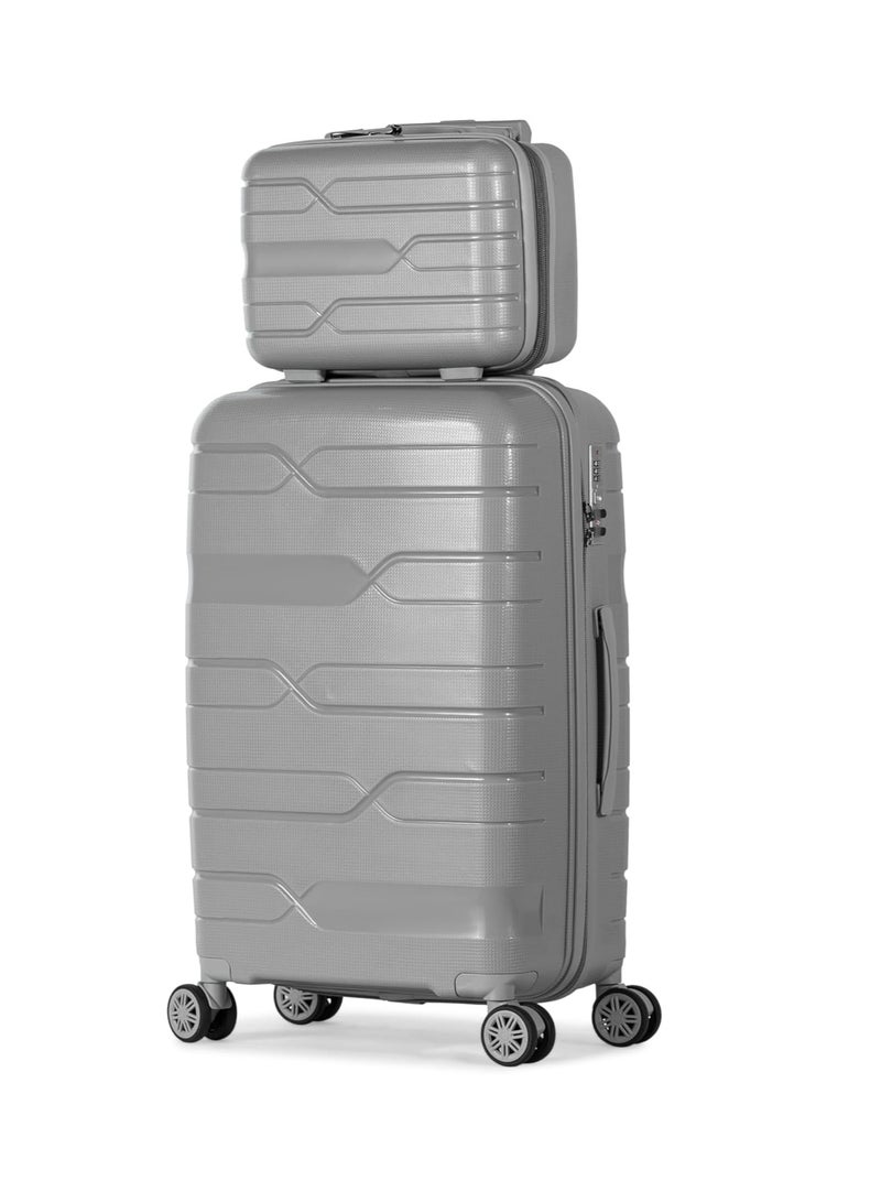 Unbreakable 5 Piece Complete Luggage Set, Gray that withstands storage, bumps and bumps in airports Withstands shocks and is unbreakable - Image 3
