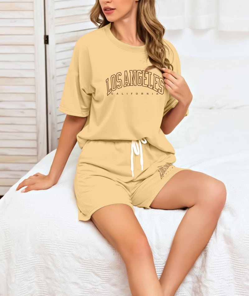 SHODOX® Womens Cotton Blend Printed Tshirt and Short Co-ords Set (Pack of 1) - Image 4