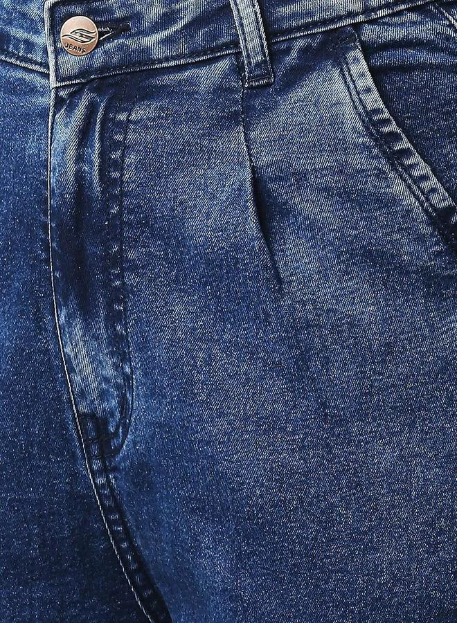 HIGH STAR Women Blue High-Rise Acid Wash Stretchable Jeans