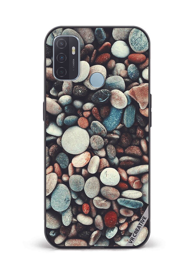 VR CREATIVE Protective Case Cover For Oppo A53 Pebbles Design Multicolour - Image 1