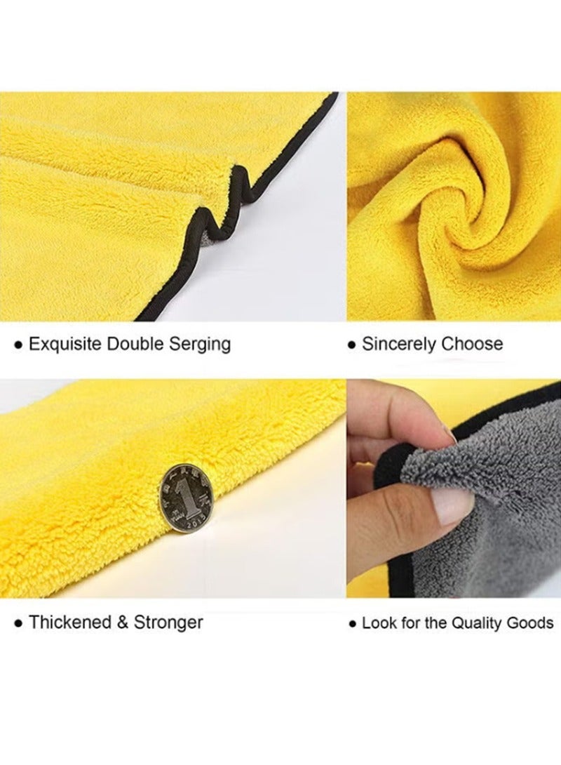 Generic 3 Piece Home Microfiber Towels,Premium Microfiber Cleaning Cloth Car Drying Towel,Safe for Car Wash Scratch Free Strong Water Absorption.  - Image 2