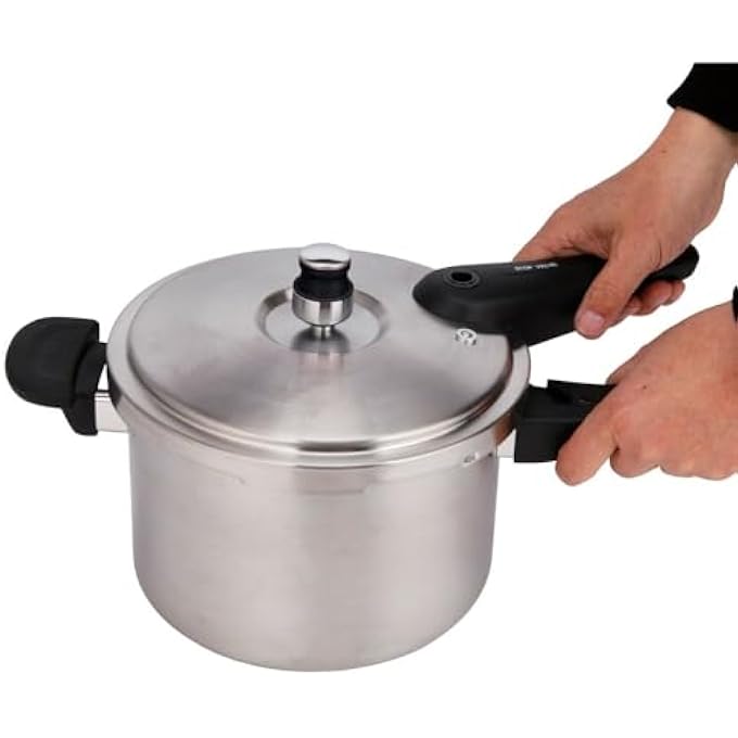 DANUBE HOME ChefS Delight Long Handle Stainless Steel Pressure Cooker  Durable Fast Cooking Pot For Gas  Induction Safe Locking Lid HeavyDuty Kitchen Cookware For Home  Restaurant Use  3L - Image 3