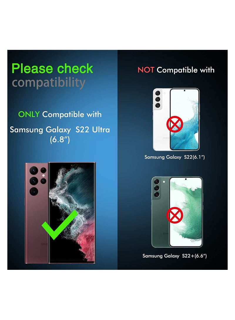 SYOSI for Samsung Galaxy S22 Ultra 5G Screen Protector [Not Glass], 3Pcs Flexible TPU Film with 3PcsTempered Glass Camera Lens Protector, Fingerprint Compatible, Galaxy S22 Ultra Protector - Image 3