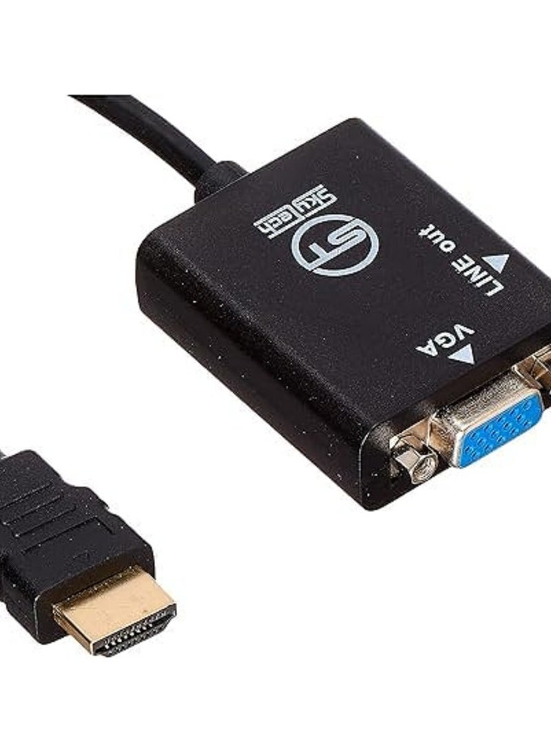 كابل HDMI الى فجا هاي بوكس 30 سم - لون اسود