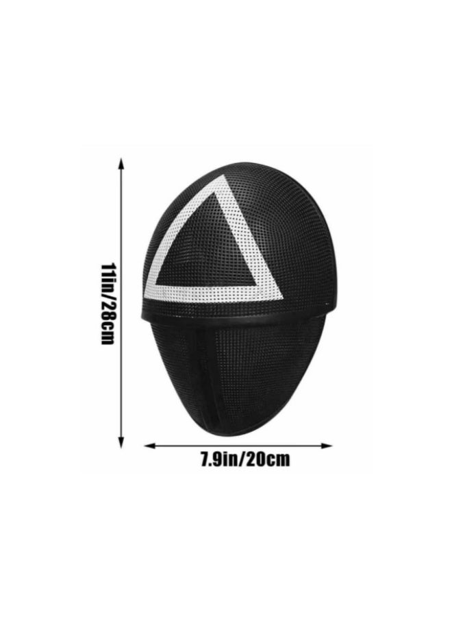 قناع لعبة الحبار بنمط مثلث 28 سم - Image 3