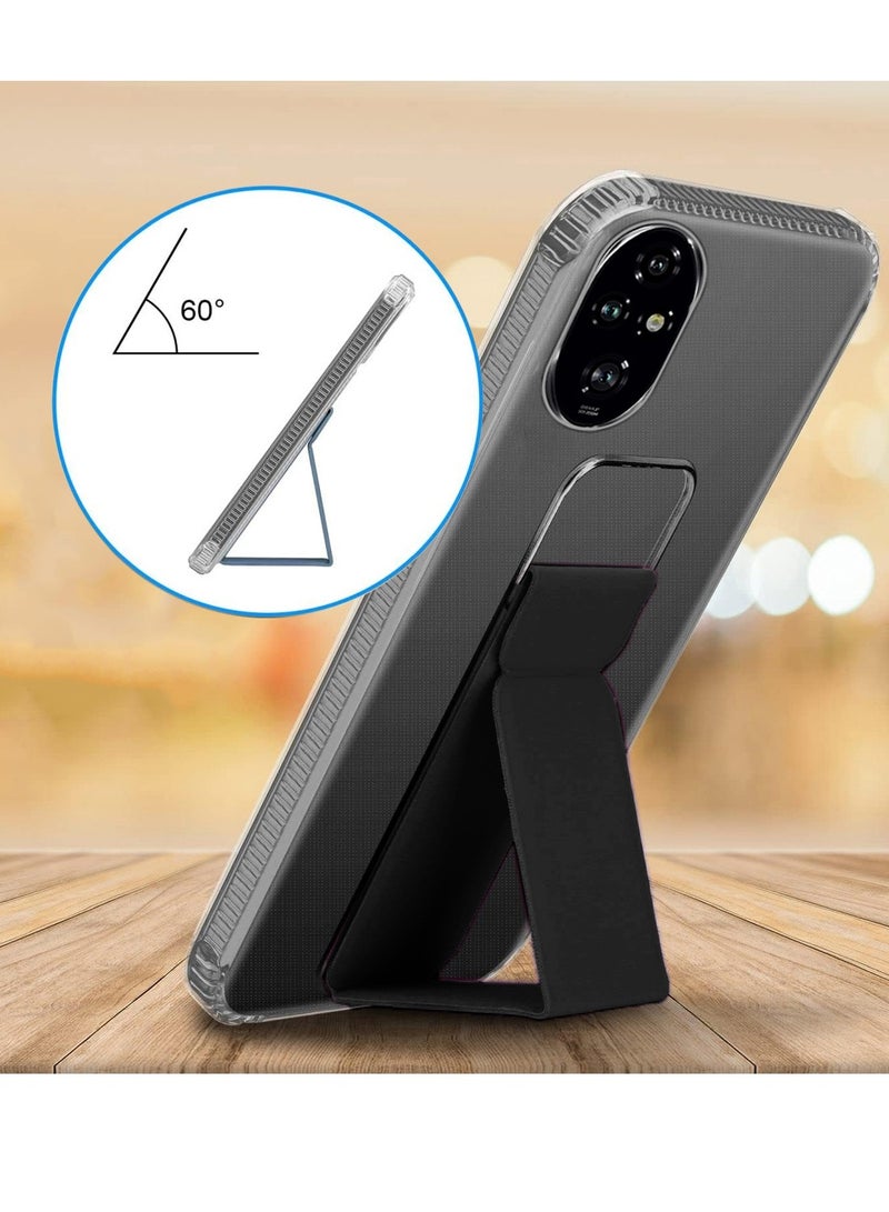 غطاء وسادة هوائية لهاتف Honor 200 Pro 5G 2024 مصنوع من مادة TPU - شفاف/أسود